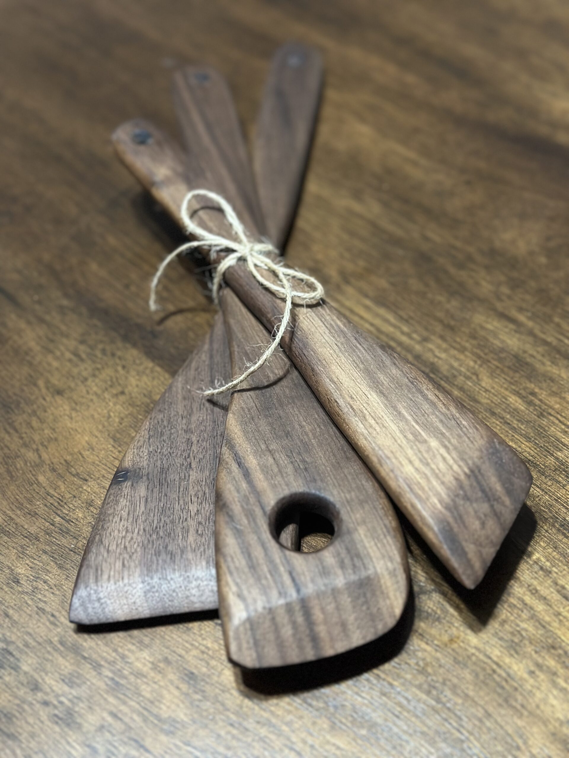 Walnut Spatula Set