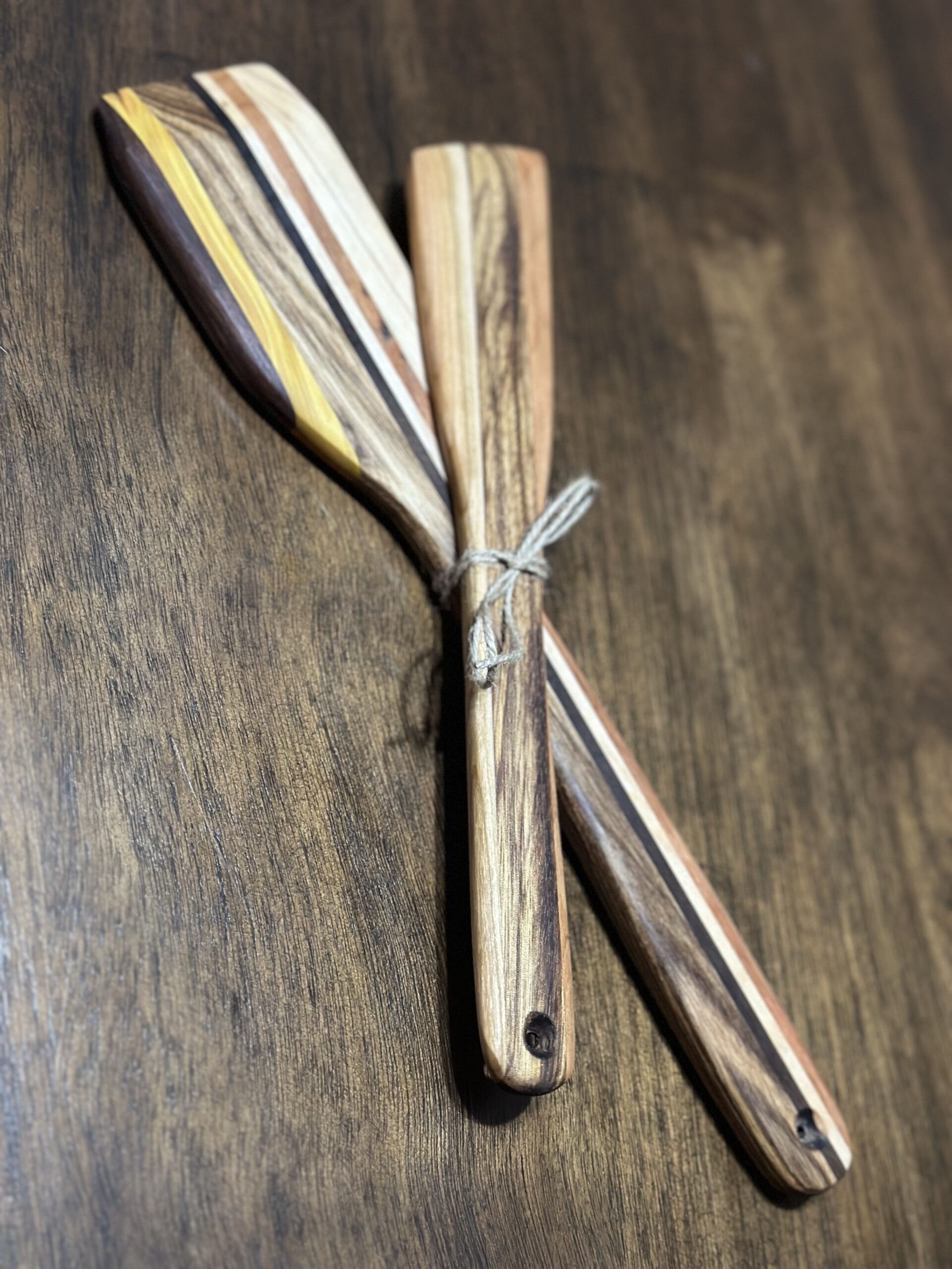 Multi-wood spatula set